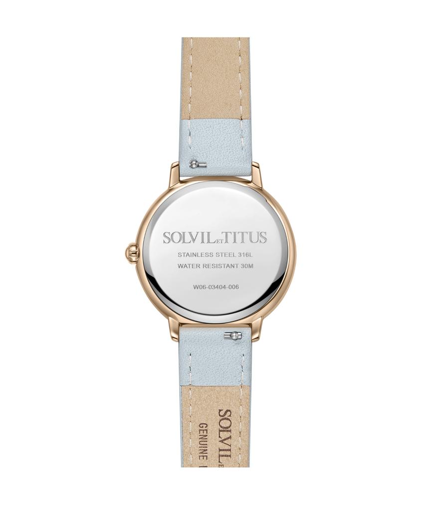 Fashionista Multi-function Day & Night Quartz Leather Watch  W06-03404-006