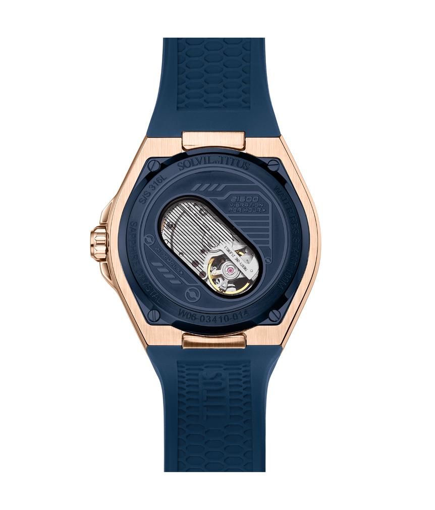 Voyager Multi-Function Mechanical Silicone Watch  W06-03410-014