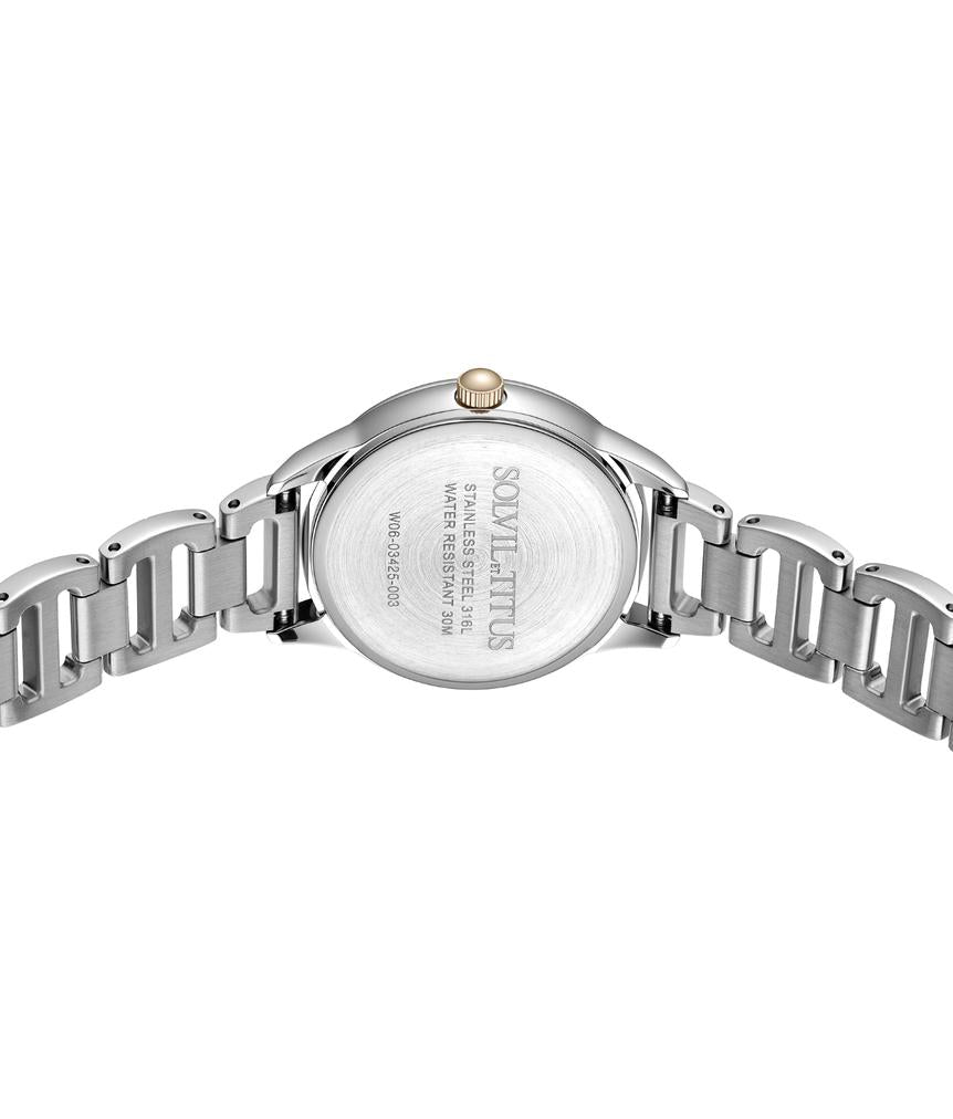 Fashionista 3 Hands Quartz Stainless Steel Watch  W06-03425-003