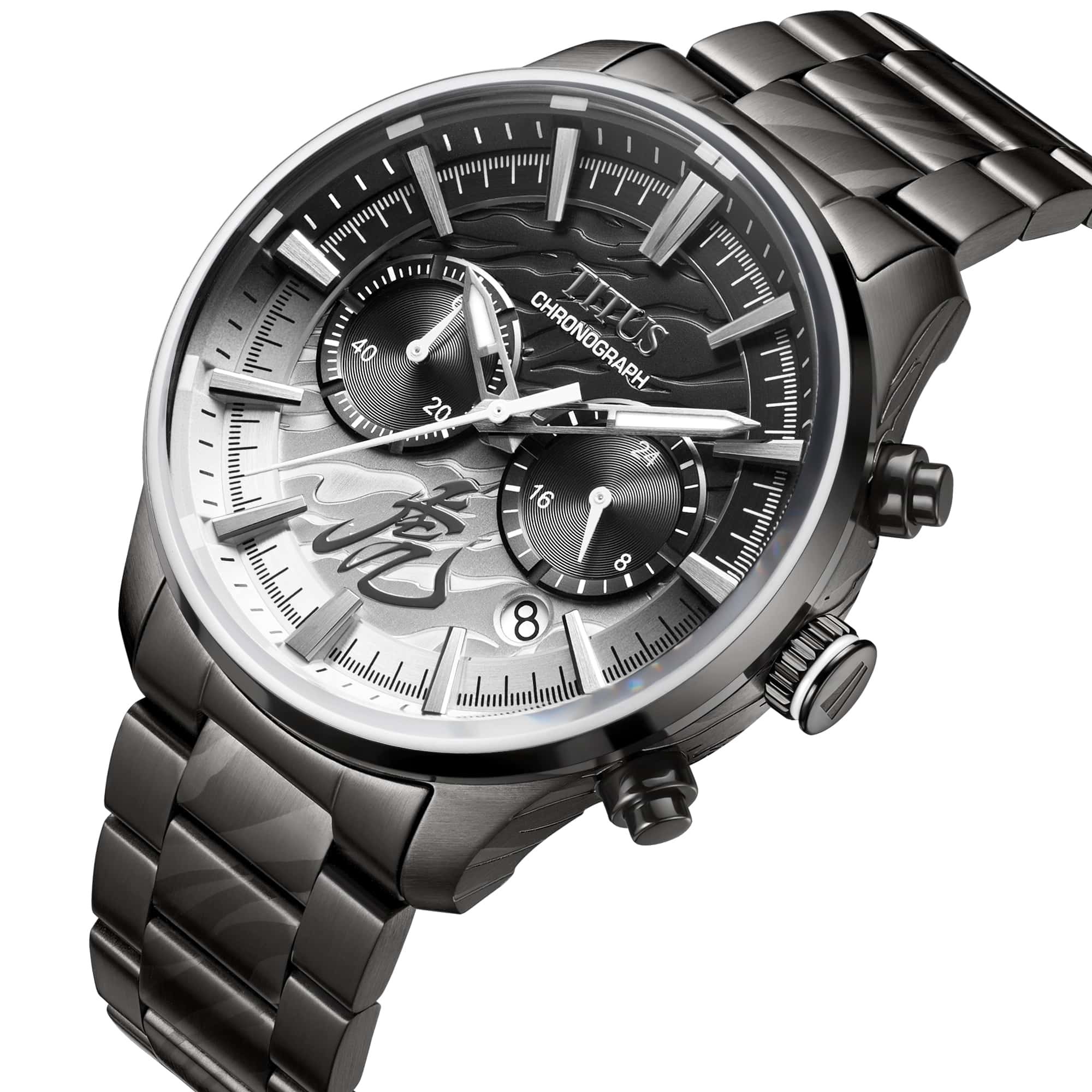 Saber Chronograph Quartz Stainless Steel / Leather Watch  W06-03359-001