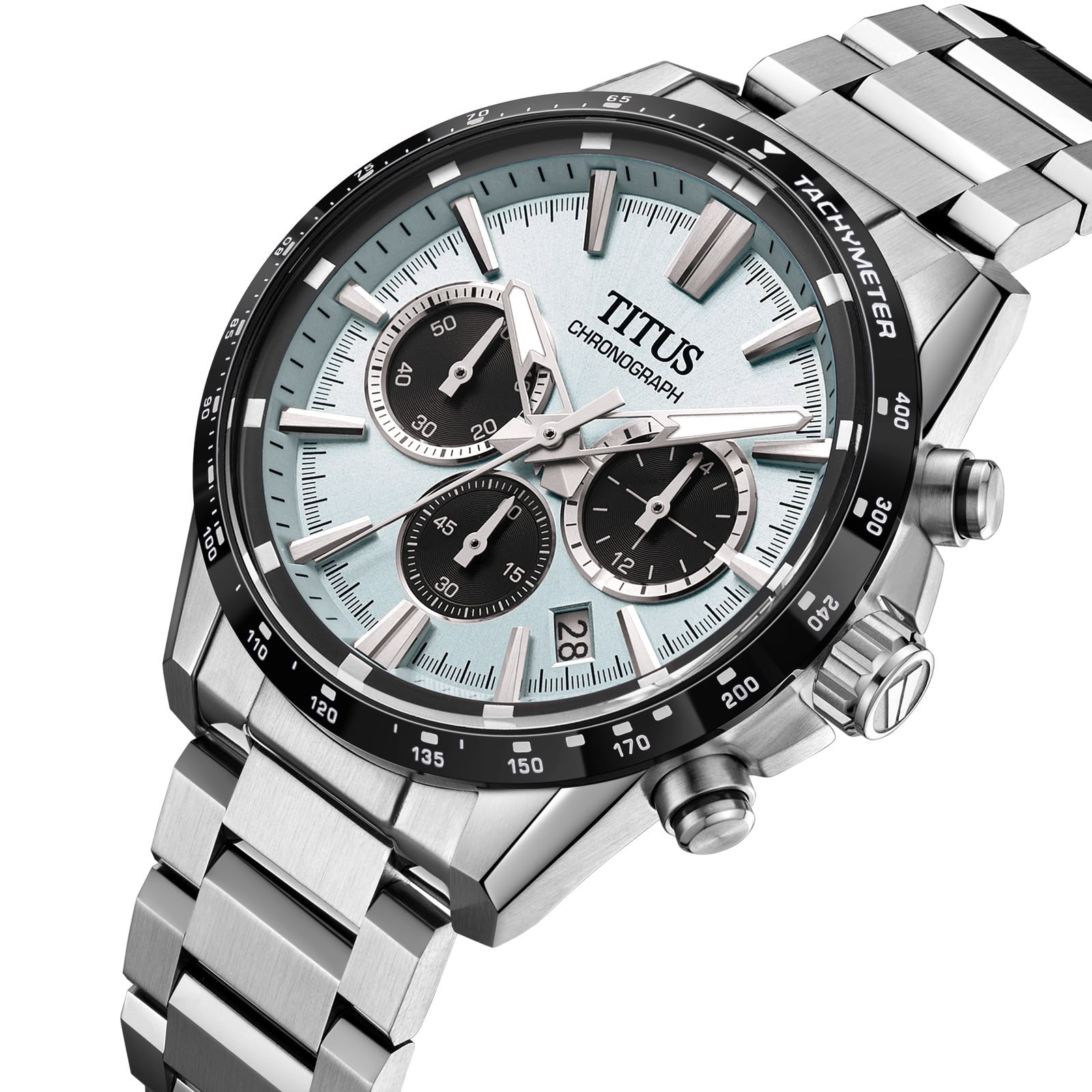 Saber Chronograph Quartz Stainless Steel Watch  W06-03401-008