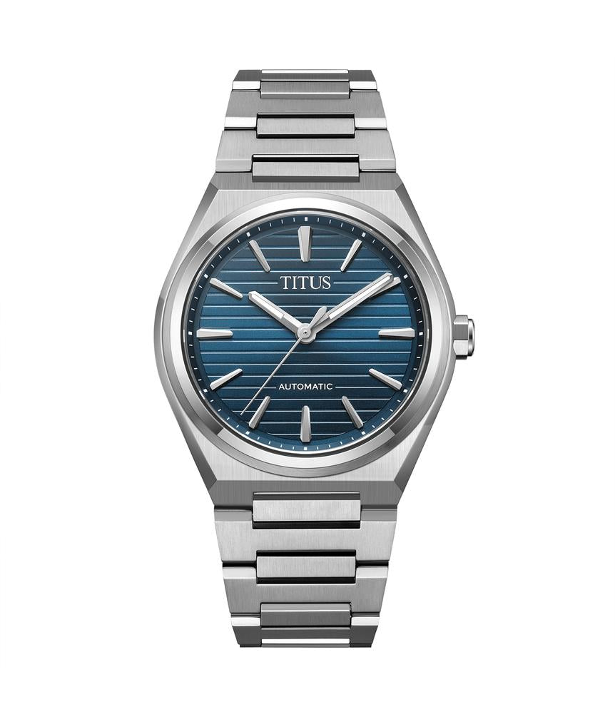 Vinyl 3 Hands Mechanical Stainless Steel Watch W06-03402-007